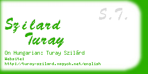szilard turay business card